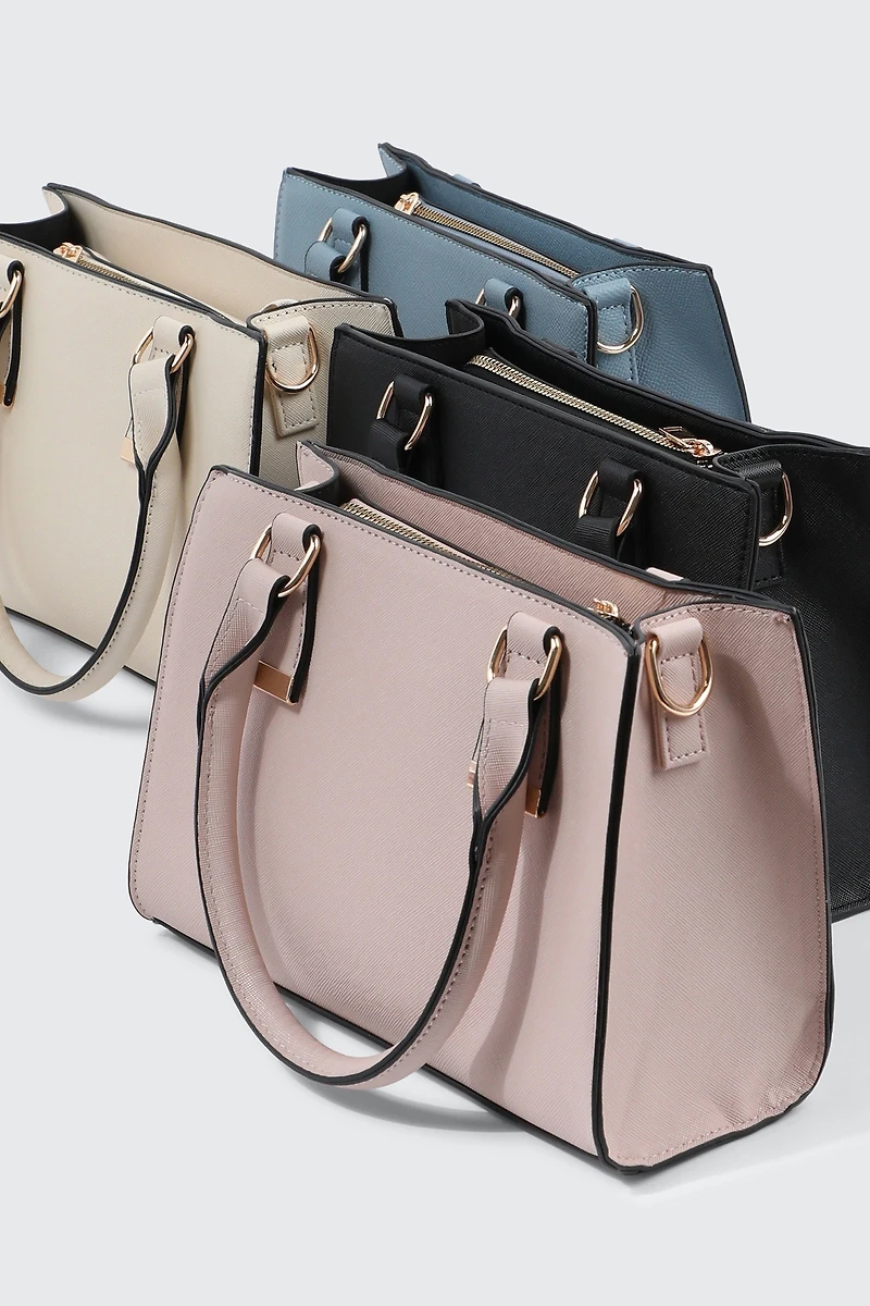 Faux leather Small Structured Handbag