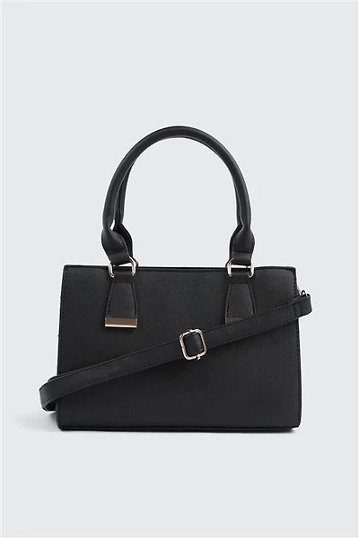Petit sac à main structuré en faux cuir