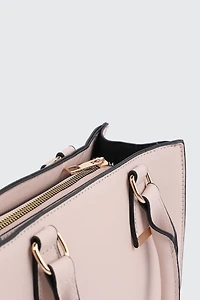 Petit sac à main structuré en faux cuir