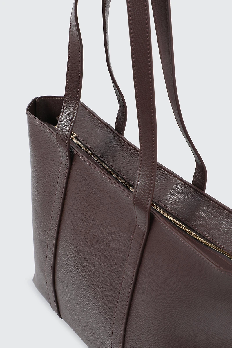 Large Structured Tote Bag