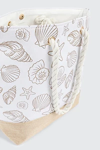 Sac fourre-tout en toile à coquillages