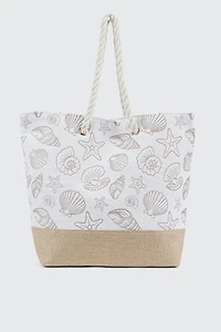Sac fourre-tout en toile à coquillages