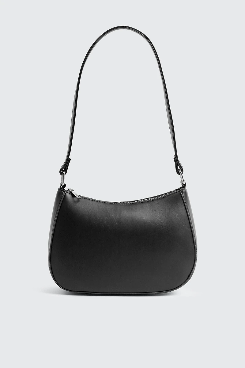Sac d'épaule arrondi en faux cuir