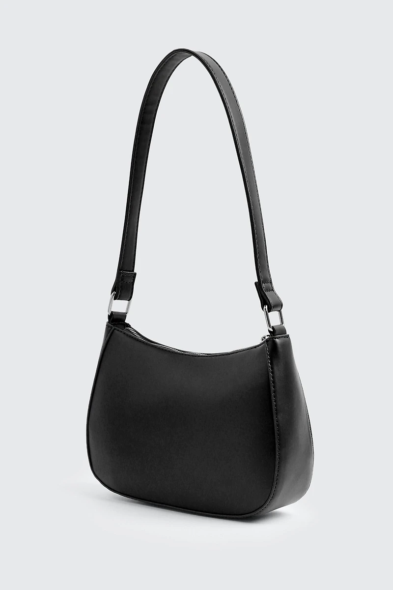 Sac d'épaule arrondi en faux cuir