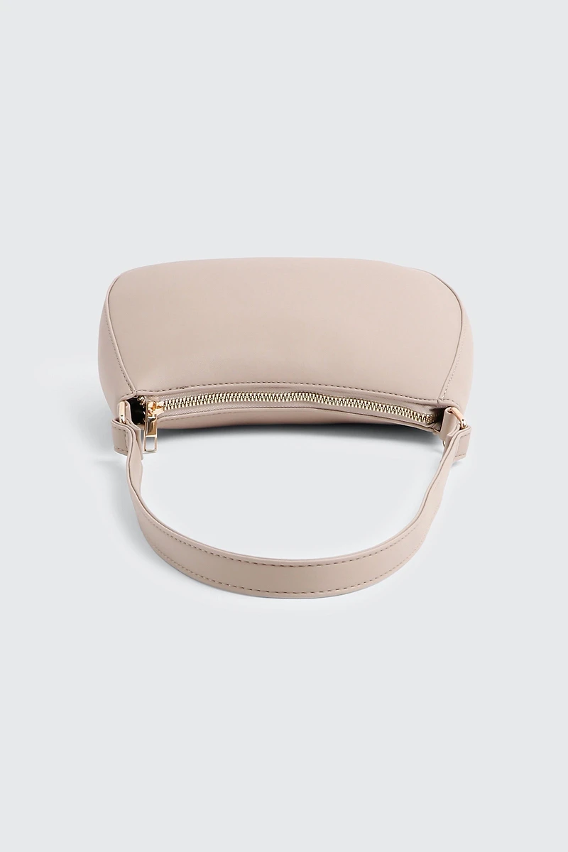 Sac d'épaule arrondi en faux cuir