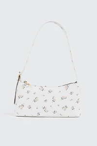Flower Print Shoulder Bag