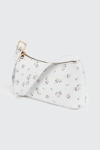 Flower Print Shoulder Bag