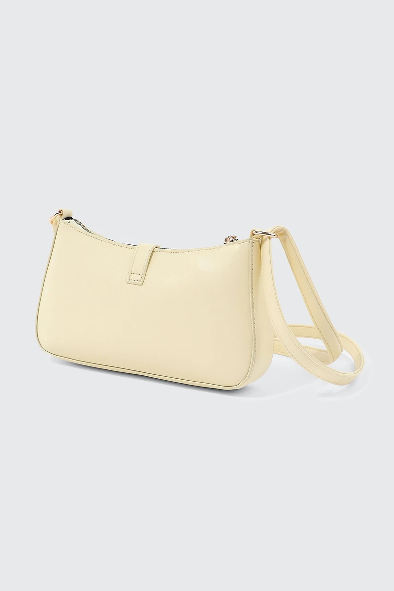 Sac d'épaule à verrou tournant
