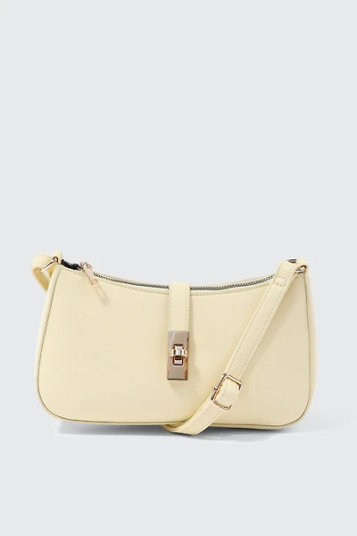 Sac d'épaule à verrou tournant