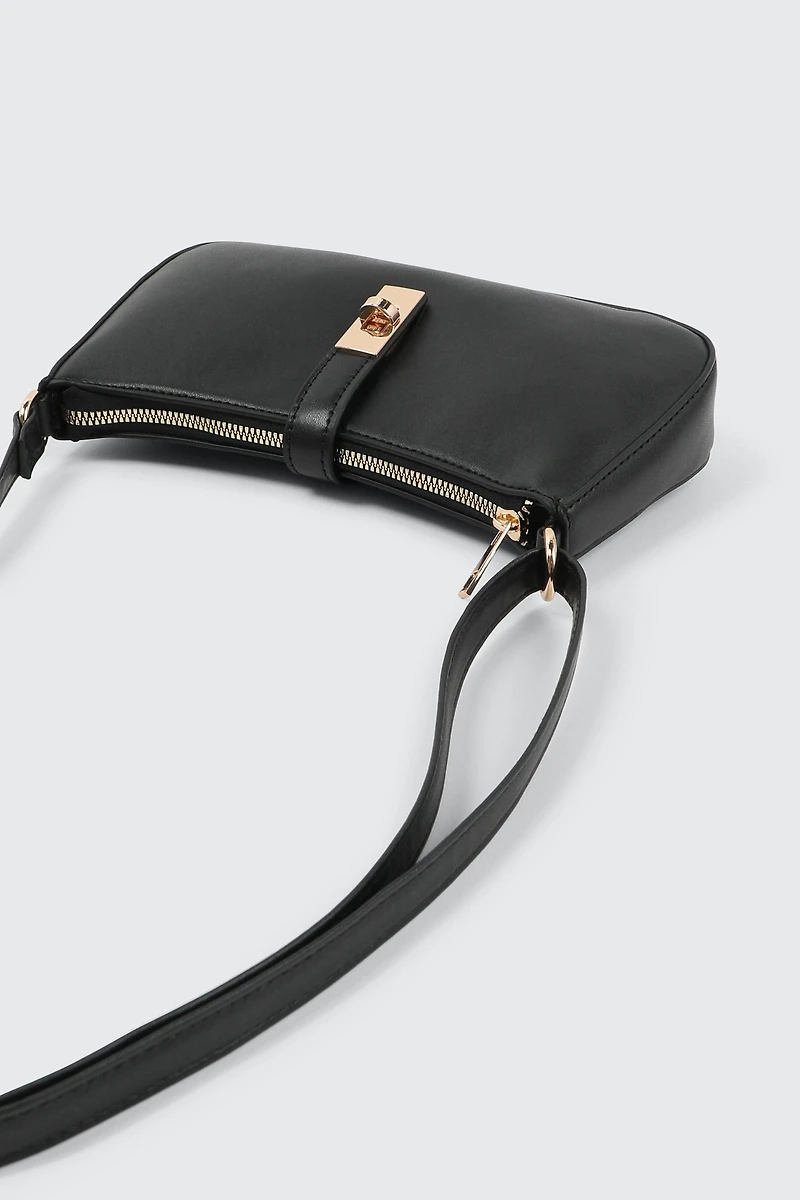 Shoulder Bag with Turn Lock