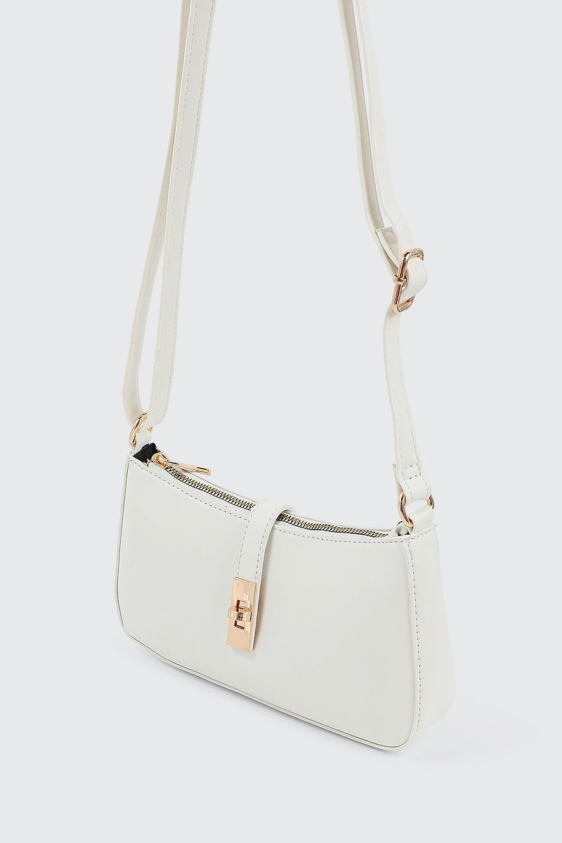 Shoulder Bag with Turn Lock
