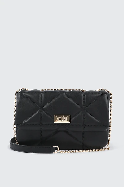 Sac bandoulière matelassé en faux cuir