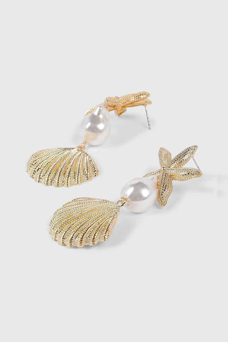 Boucles d'oreilles étoile de mer