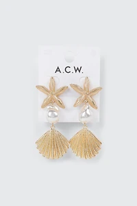 Boucles d'oreilles étoile de mer