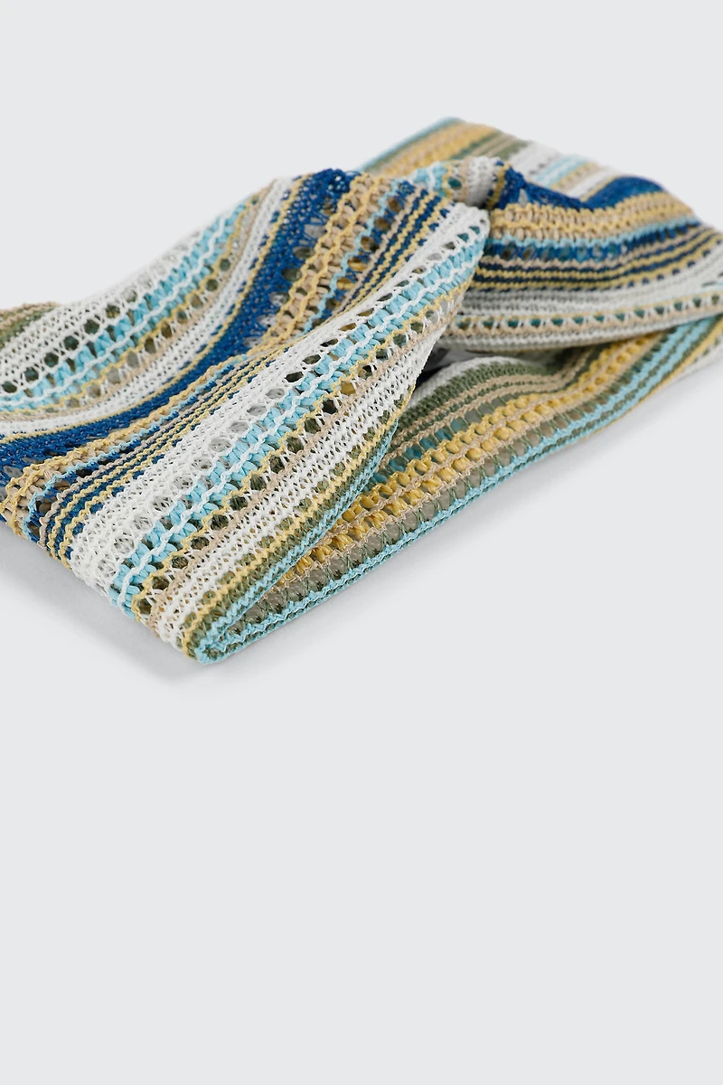 Crochet Striped Headwrap