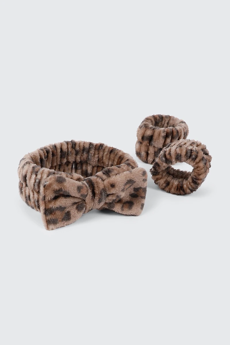 Leopard Print Headband Set