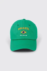 Casquette de baseball broderie Brésil