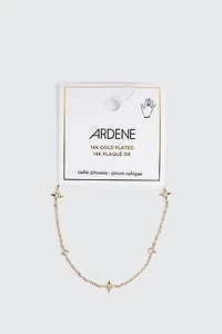 14K Gold Plated Star Bracelet