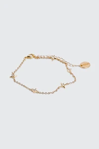 14K Gold Plated Star Bracelet