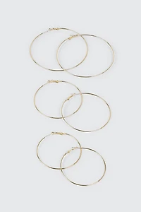 14K Gold Plated Hoop Earrings
