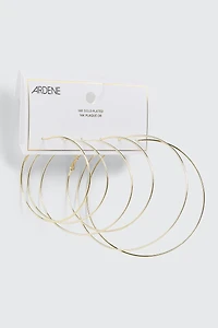 14K Gold Plated Hoop Earrings