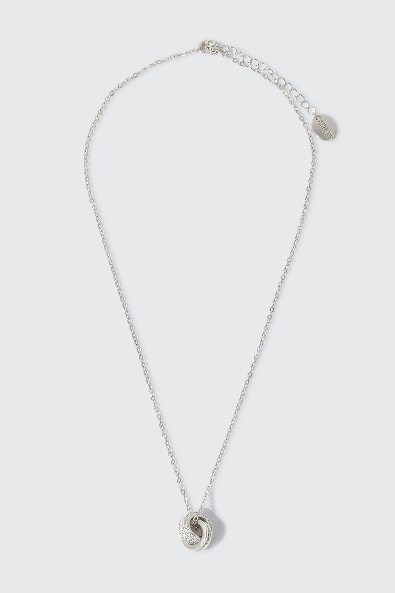 14K Gold Plated Interlocking Loop Necklace