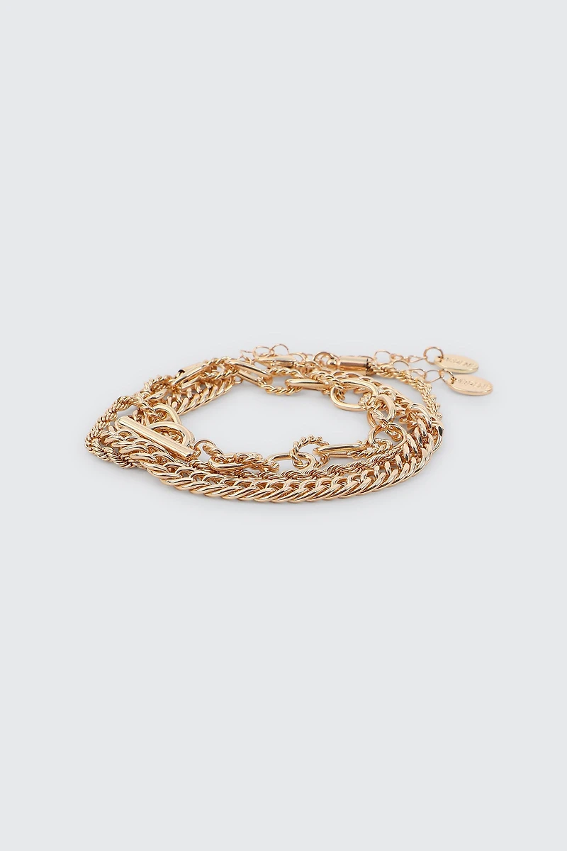 3 Pack Chain Bracelets
