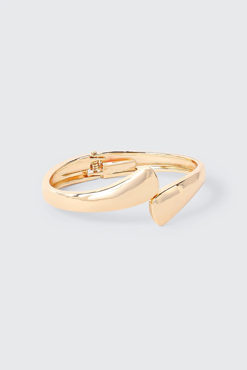 Hinged Wavy Bangle