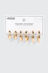3-Pack Thick Irregular Hoops