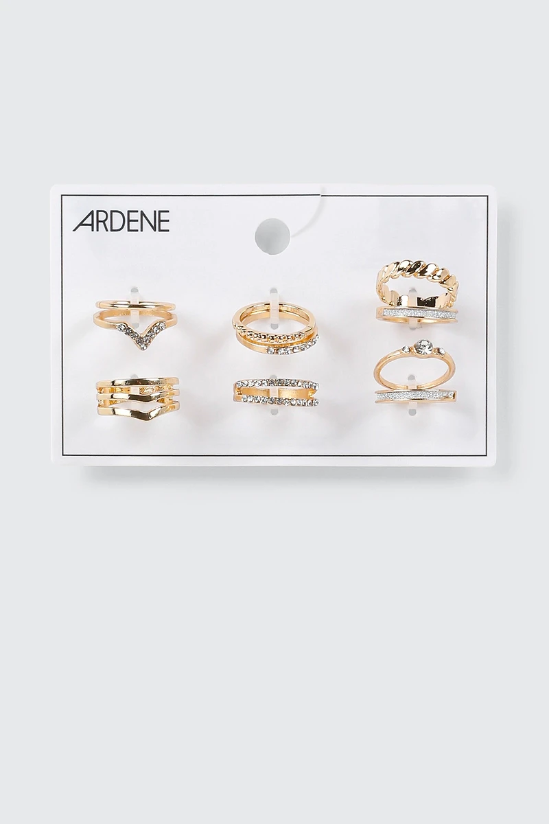 Lot de 10 bagues