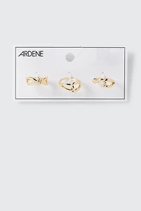 3 Piece Twist Knot Ring Set