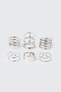 6-Pack Minimalist Rings