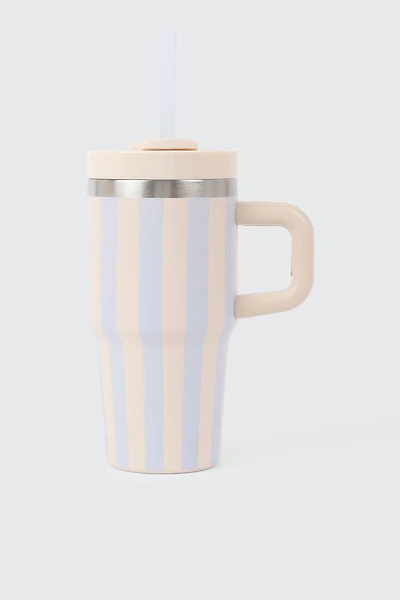 Striped Stainless Steel Tumbler
