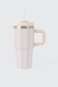 Striped Stainless Steel Tumbler
