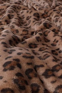 Couverture à motif léopard