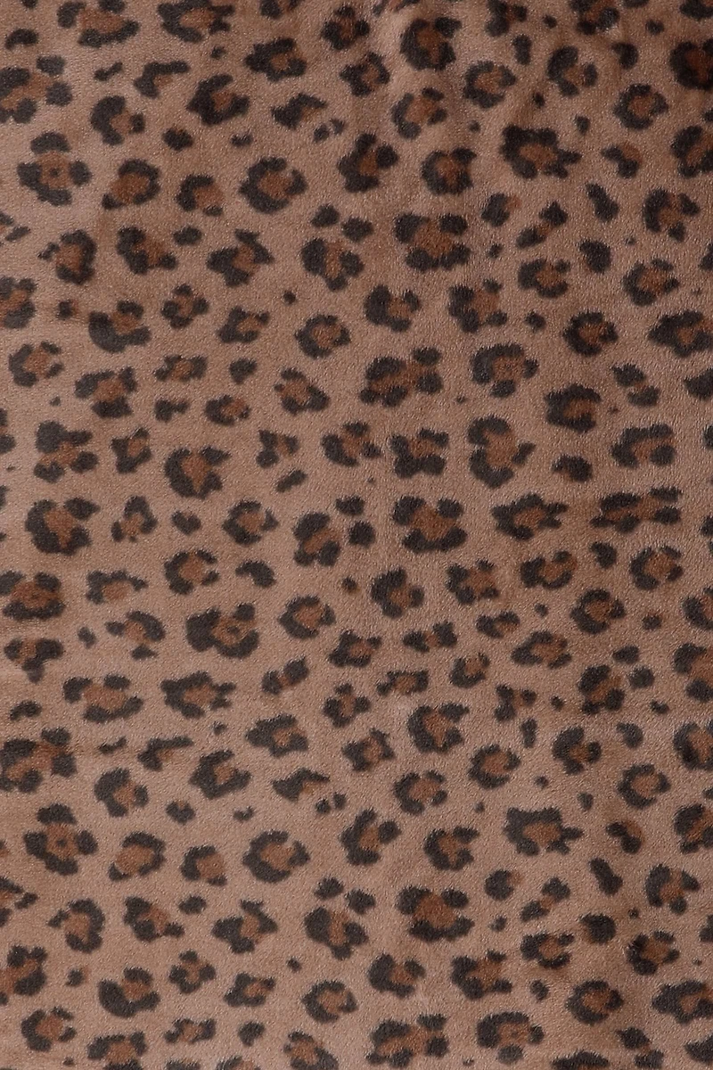Couverture à motif léopard