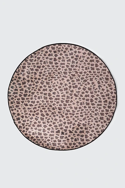 Tapis rond léopard