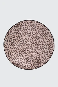 Tapis rond léopard