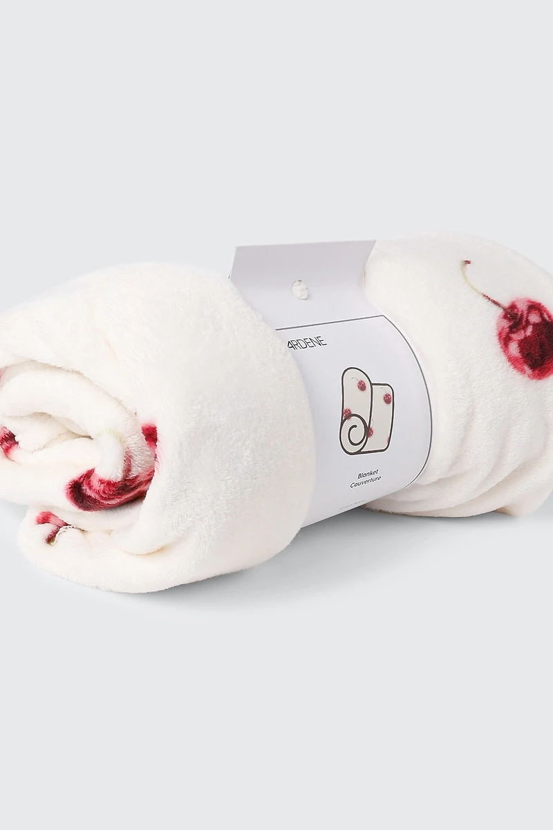 Cherry Print Blanket