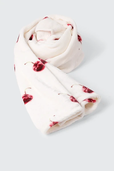 Couverture à motif de cerises