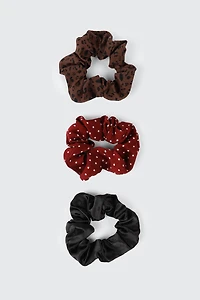 3-Pack Satin Scrunchies