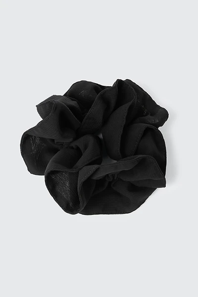 Ruffled Chiffon Scrunchie