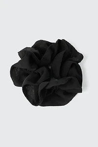 Ruffled Chiffon Scrunchie