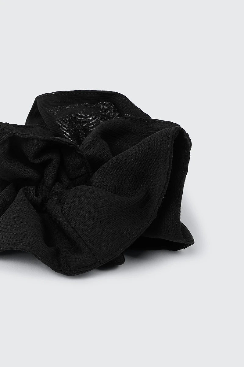 Ruffled Chiffon Scrunchie