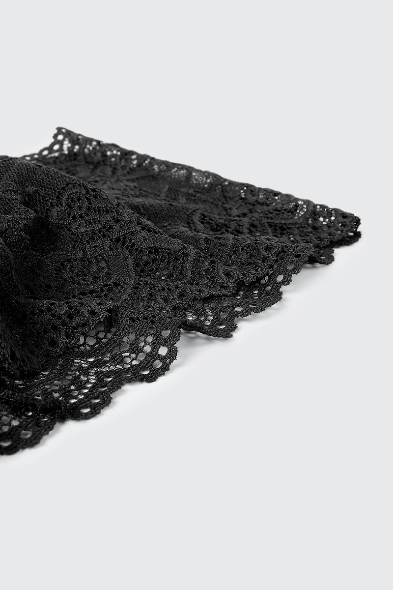 Bandeau large en dentelle