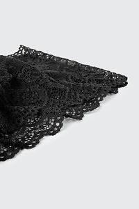 Bandeau large en dentelle