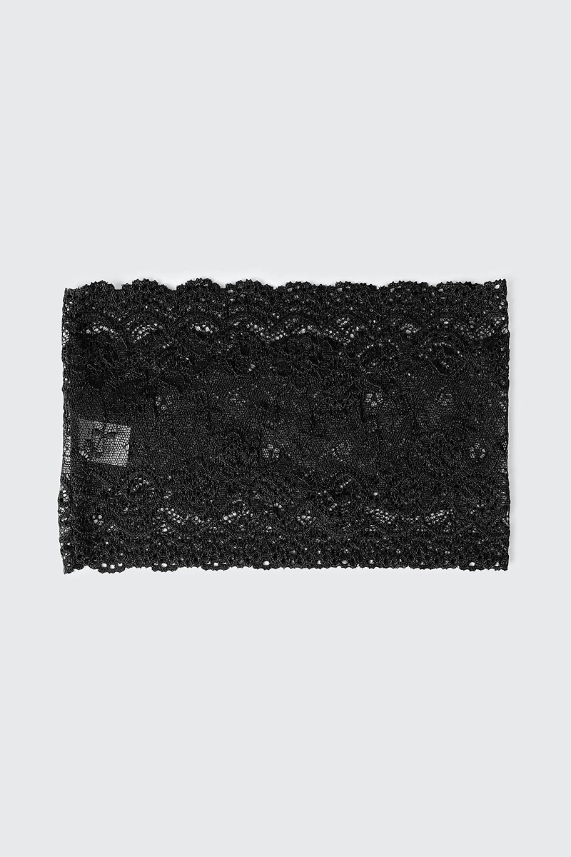 Bandeau large en dentelle