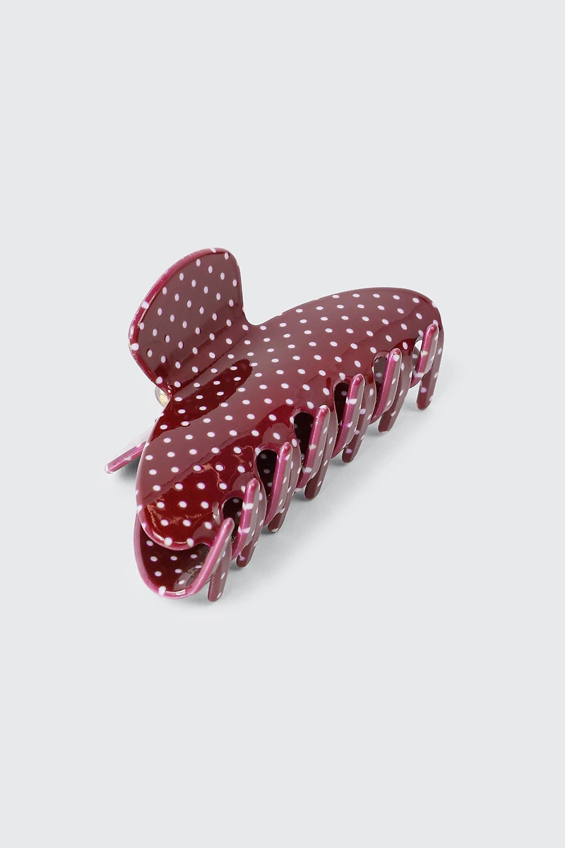 Polka Dot Hair Claw