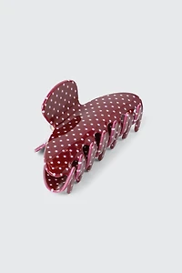 Polka Dot Hair Claw
