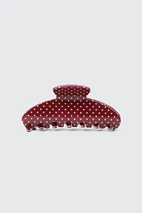 Polka Dot Hair Claw